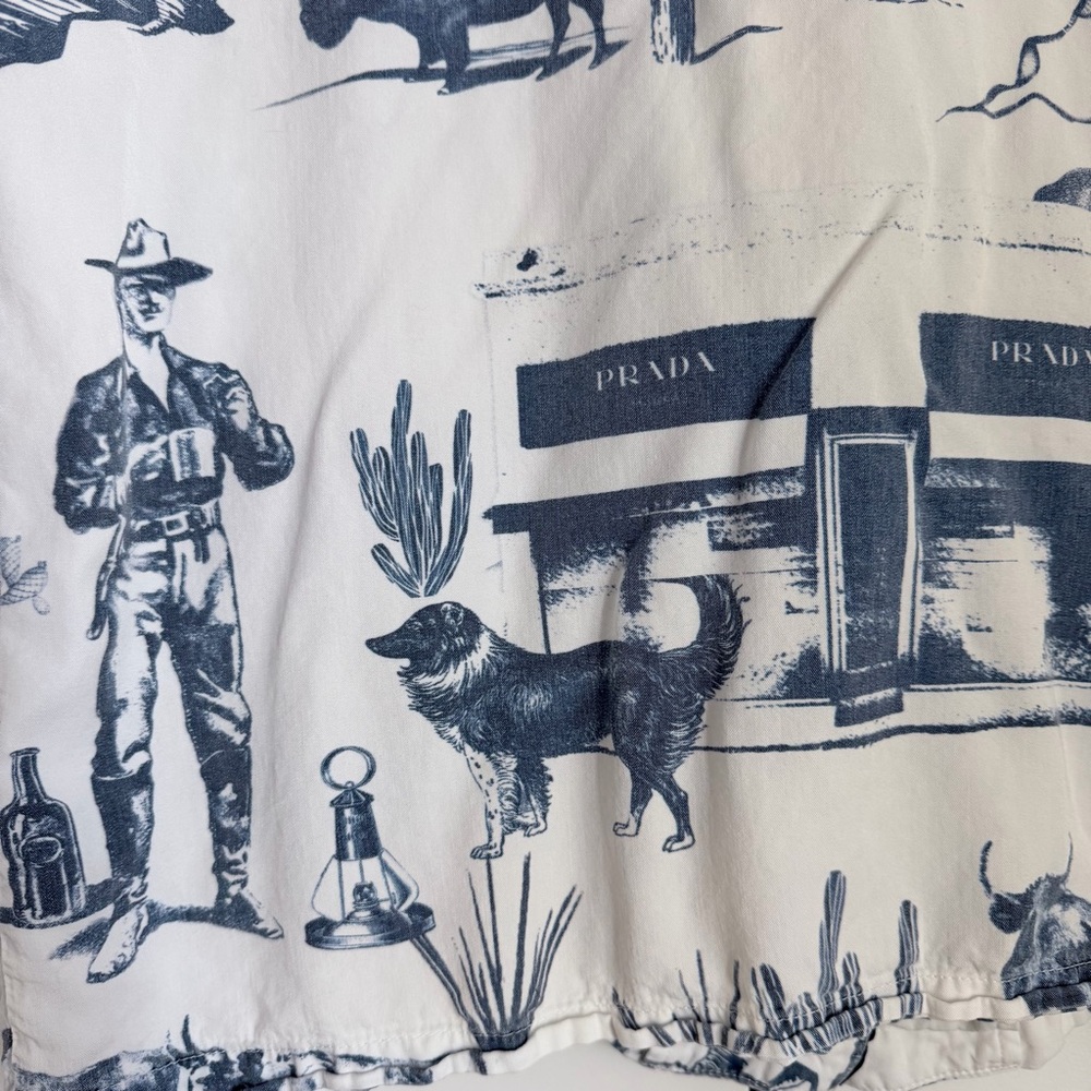 Katie Kime Marfa Toile Pajama Top Size M - Picture 4 of 11